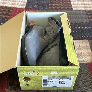 Naot Women’s Smoke Nubuck Boots